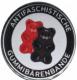 Zur Artikelseite von "Antifaschistische Gummibärenbande", 50mm Button für 1,40 €