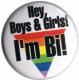 Zur Artikelseite von "Hey, Boys and Girls! I'm Bi!", 50mm Button für 1,40 €