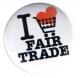 Zur Artikelseite von "I love fairtrade", 50mm Button für 1,40 €