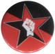 Zur Artikelseite von "Stern Faust (schwarz/roter Hintergrund)", 50mm Button für 1,40 €