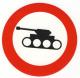 Aufkleber: Panzer verboten