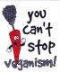Aufkleber: You cant Stop Veganism!