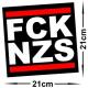 Aufkleber: FCK NZS groß (210/210mm) einzeln