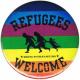 Zur Artikelseite von "Refugees welcome (bunt)", 25mm Button für 0,90 €
