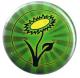 25mm Button: Vegane Blume
