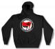 Kapuzen-Pullover: Antifa Funken (rot/schwarz)