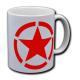 Zur Artikelseite von "Roter Stern im Kreis (red star)", Tasse für 10,00 €