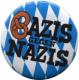 25mm Magnet-Button: Bazis gegen Nazis (blau/weiß)