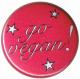 Zur Artikelseite von "Go Vegan! pink stars", 25mm Magnet-Button für 2,00 €