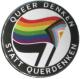 Zur Artikelseite von "Queer denken statt Querdenken", 25mm Magnet-Button für 2,00 €