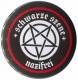 25mm Magnet-Button: Schwarze Szene Nazifrei - Weißes Pentagramm