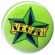 25mm Magnet-Button: Veganer Stern