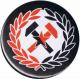 Zur Artikelseite von "Working Class Hammer (rot/schwarz)", 25mm Magnet-Button für 2,00 €