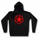 Zur Artikelseite von "Roter Stern im Kreis (red star)", taillierter Kapuzen-Pullover für 28,00 €