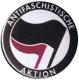 Zur Artikelseite von "Antifaschistische Aktion (schwarz/lila)", 37mm Button für 1,10 €