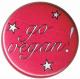 Zur Artikelseite von "Go Vegan! pink stars", 37mm Button für 1,10 €