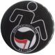 Zur Artikelseite von "RollifahrerIn Antifaschistische Aktion (schwarz/rot)", 37mm Button für 1,00 €