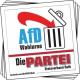 Aufkleber-Paket: AfD Wahlurne