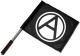 Zum/zur  Fahne / Flagge (ca. 40x35cm) "Anarchie A" für 15,00 € gehen.