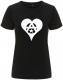 Zum/zur  tailliertes Fairtrade T-Shirt "Anarchie Herz" für 18,10 € gehen.