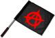 Zum/zur  Fahne / Flagge (ca. 40x35cm) "Anarchie (schwarz)" für 15,00 € gehen.