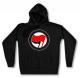 Zum taillierter Kapuzen-Pullover "Antifa Logo (rot/schwarz, ohne Schrift)" für 28,00 € gehen.