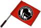 Zum/zur  Fahne / Flagge (ca. 40x35cm) "Antifaschistische Aktion (1932, schwarz/schwarz)" für 15,00 € gehen.