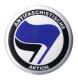 Zum 37mm Button "Antifaschistische Aktion (blau/schwarz)" für 1,10 € gehen.