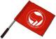 Zum/zur  Fahne / Flagge (ca. 40x35cm) "Antifaschistische Aktion - hebräisch (rot/rot)" für 15,00 € gehen.