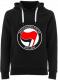 Zum Fairtrade Pullover "Antifaschistische Aktion (rot/schwarz)" für 40,00 € gehen.