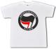 Zum T-Shirt "Antifaschistische Aktion (schwarz/rot) - weiß" für 15,00 € gehen.