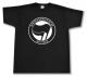 Zum T-Shirt "Antifaschistische Aktion (schwarz/schwarz)" für 13,12 € gehen.