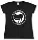 Zum tailliertes T-Shirt "Antifaschistische Aktion (schwarz/schwarz)" für 14,00 € gehen.