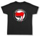 Zum Fairtrade T-Shirt "Antifascist Action (rot/schwarz)" für 19,45 € gehen.