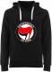 Zum Fairtrade Pullover "Antifascist Action (rot/schwarz)" für 40,00 € gehen.