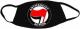 Zur Mundmaske "Antifascist Action (rot/schwarz)" für 6,50 € gehen.