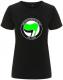 Zum/zur  tailliertes Fairtrade T-Shirt "Antispeziesistische Aktion (grün/schwarz)" für 18,10 € gehen.