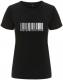 Zum/zur  tailliertes Fairtrade T-Shirt "Barcode - Never conform" für 18,10 € gehen.