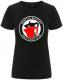 Zum/zur  tailliertes Fairtrade T-Shirt "Barista Barista Antifascista (Moka)" für 18,10 € gehen.