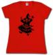 Zum tailliertes T-Shirt "Das Gespenst des Widerstands (rot)" für 14,00 € gehen.