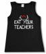 Zum tailliertes Tanktop "Eat your teachers" für 14,62 € gehen.