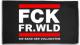 Zur Fahne / Flagge (ca. 150x100cm) "FCK FR.WLD" für 16,10 € gehen.