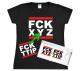 Zum tailliertes T-Shirt "FCK XYZ" für 18,52 € gehen.