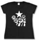 Zum tailliertes T-Shirt "Fist and Star" für 14,00 € gehen.