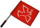 Zum/zur  Fahne / Flagge (ca. 40x35cm) "Friedenstaube mit Zweig (rot)" für 15,00 € gehen.