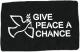 Zum Aufnäher "Give peace a chance" für 1,50 € gehen.