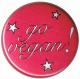 Zum 50mm Magnet-Button "Go Vegan! pink stars" für 3,00 € gehen.