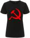 Zum tailliertes Fairtrade T-Shirt "Hammer und Sichel" für 18,10 € gehen.