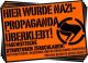 Zum Aufkleber-Paket "Hier wurde Nazi-Propaganda überklebt!" für 1,81 € gehen.
