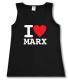 Zum tailliertes Tanktop "I love Marx" für 13,12 € gehen.